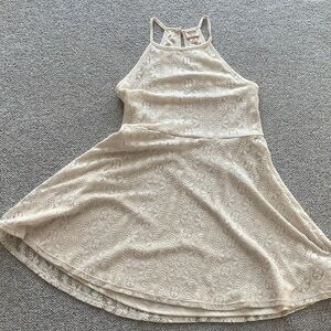 MOSSIMO Target Cream Lace Layered Sleeveless Spring Bohemian Fairycore  Dress L